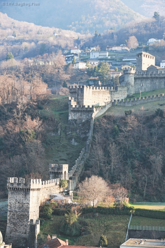 酷似长城的贝林佐纳城堡