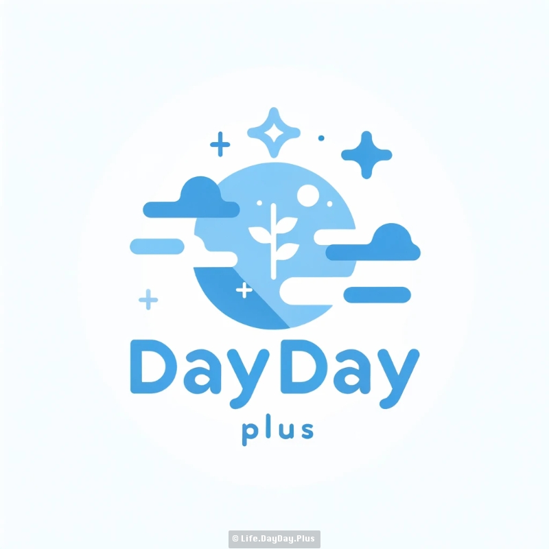 DALL·E 2024-05-25 19.55.40 - Create a simple and sleek flat logo for 'DayDay.Plus' with an elegant light blue color scheme. The logo should be clean, minimalist, and convey a sens